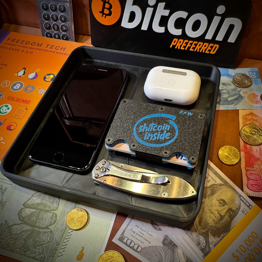 Shitcoin Inside Wallet - Black Blue