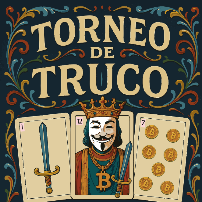 Entrada al Torneo de Truco Bitcoin Argentina (1 jugador)